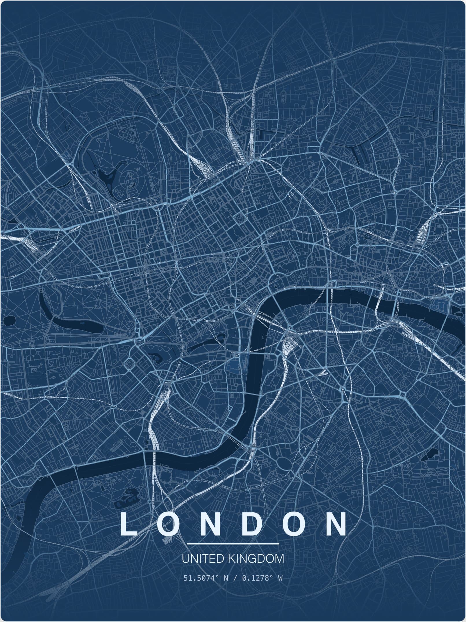London map poster