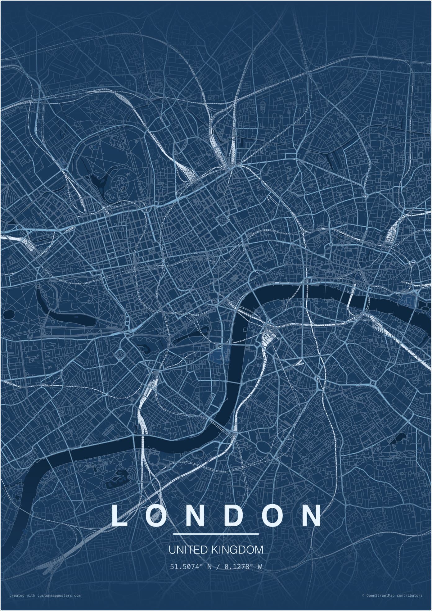 London map poster